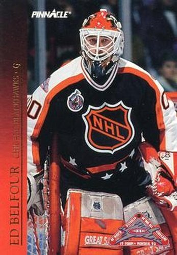 #42 Ed Belfour - Chicago Blackhawks - 1993-94 Score Canadian Hockey - Pinnacle All-Stars Canadian