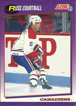 #42 Russ Courtnall - Montreal Canadiens - 1991-92 Score American Hockey