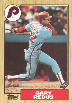 #42 Gary Redus - Philadelphia Phillies - 1987 Topps Baseball
