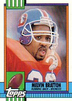 #42 Melvin Bratton - Denver Broncos - 1990 Topps Football