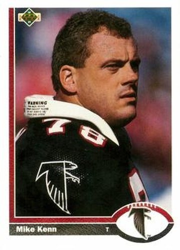 #42 Mike Kenn - Atlanta Falcons - 1991 Upper Deck Football