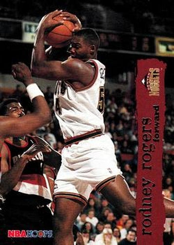 #42 Rodney Rogers - Denver Nuggets - 1995-96 Hoops Basketball