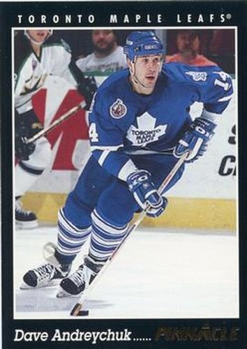 #42 Dave Andreychuk - Toronto Maple Leafs - 1993-94 Pinnacle Hockey