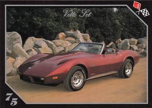 #42 1975 Corvette Convertible - 1991 Collect-A-Card Vette Set