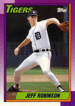 #42 Jeff Robinson - Detroit Tigers - 1990 O-Pee-Chee Baseball