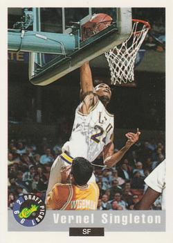 #42 Vernel Singleton - LSU Tigers - 1992 Classic Draft Basketball