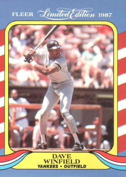 #42 Dave Winfield - New York Yankees - 1987 Fleer Limited Edition Baseball