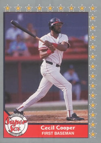 #42 Cecil Cooper - Winter Haven Super Sox - 1990 Pacific Senior League Baseball