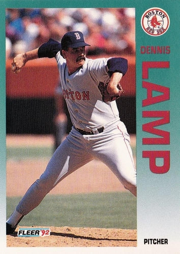 #42 Dennis Lamp - Boston Red Sox - 1992 Fleer Baseball
