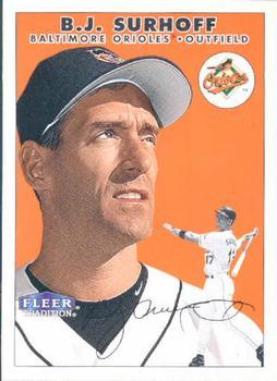 #42 B.J. Surhoff - Baltimore Orioles - 2000 Fleer Tradition Baseball