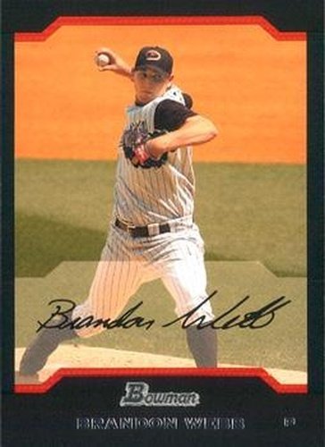 #42 Brandon Webb - Arizona Diamondbacks - 2004 Bowman Baseball