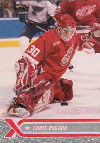 #42 Chris Osgood - Detroit Red Wings - 2000-01 Stadium Club Hockey
