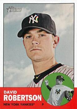 #42 David Robertson - New York Yankees - 2012 Topps Heritage Baseball