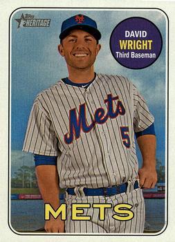 #42 David Wright - New York Mets - 2018 Topps Heritage Baseball