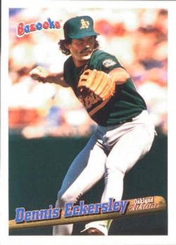 #42 Dennis Eckersley - Oakland Athletics - 1996 Bazooka Baseball