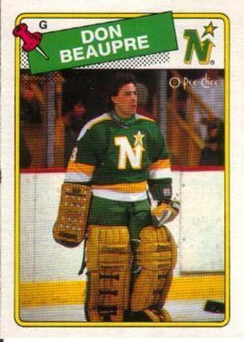 #42 Don Beaupre - Minnesota North Stars - 1988-89 O-Pee-Chee Hockey