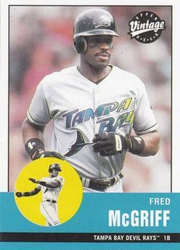 #42 Fred McGriff - Tampa Bay Devil Rays - 2001 Upper Deck Vintage Baseball