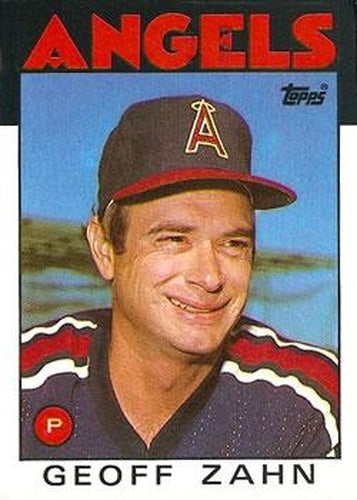 #42 Geoff Zahn - California Angels - 1986 Topps Baseball