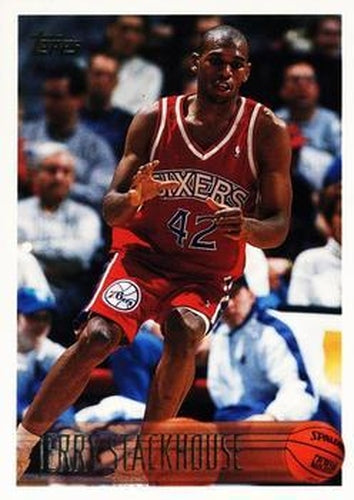 #42 Jerry Stackhouse - Philadelphia 76ers - 1996-97 Topps Basketball