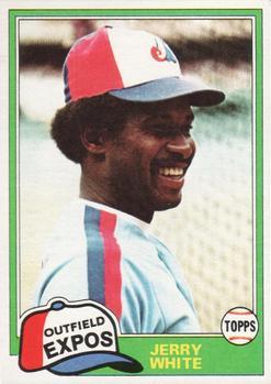 #42 Jerry White - Montreal Expos - 1981 Topps Baseball