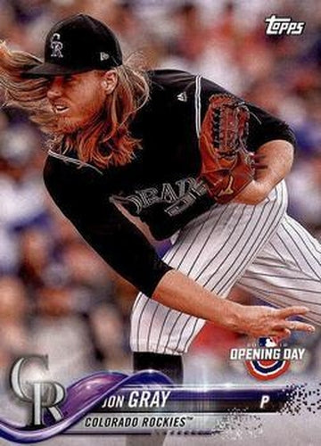 #42 Jon Gray - Colorado Rockies - 2018 Topps Opening Day Baseball