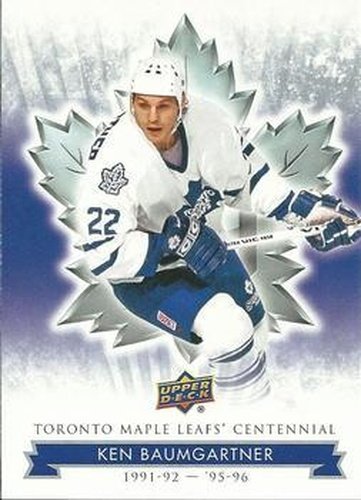 #42 Ken Baumgartner - Toronto Maple Leafs - 2017 Upper Deck Toronto Maple Leafs Centennial Hockey
