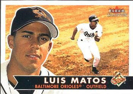 #42 Luis Matos - Baltimore Orioles - 2001 Fleer Tradition Baseball