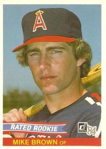 #42 Mike Brown - California Angels - 1984 Donruss Baseball
