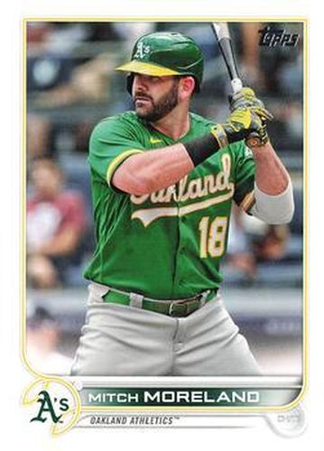 #42 Mitch Moreland - Oakland Athletics - 2022 Topps Baseball