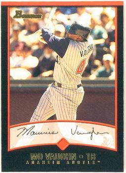 42 Mo Vaughn - Anaheim Angels - 2001 Bowman Baseball – Isolated Cards