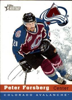 #42 Peter Forsberg - Colorado Avalanche - 2000-01 Topps Heritage Hockey