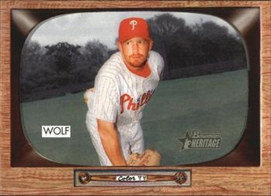 #42 Randy Wolf - Philadelphia Phillies - 2004 Bowman Heritage Baseball