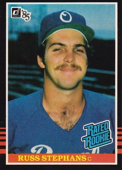 #42 Russ Stephans - Kansas City Royals - 1985 Donruss Baseball