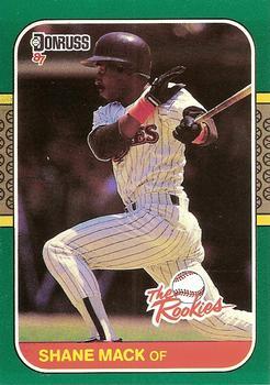 #42 - Shane Mack - San Diego Padres - 1987 Donruss The Rookies Baseball