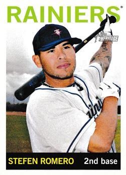 #42 Stefen Romero - Tacoma Rainiers - 2013 Topps Heritage Minor League Baseball