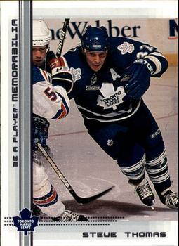 #42 Steve Thomas - Toronto Maple Leafs - 2000-01 Be a Player Memorabilia Hockey