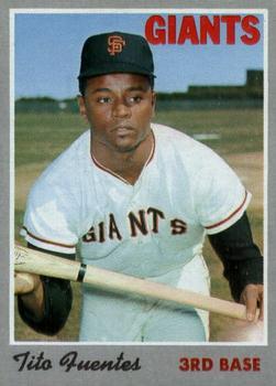 #42 Tito Fuentes - San Francisco Giants - 1970 Topps Baseball