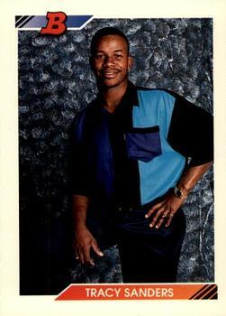 #42 Tracy Sanders - Cleveland Indians - 1992 Bowman Baseball