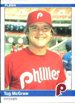 #42 Tug McGraw - Philadelphia Phillies - 1984 Fleer Baseball