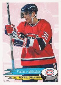 #42 Vladimir Malakhov - Montreal Canadiens - 1995-96 Panini Hockey Stickers