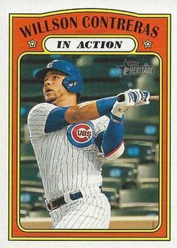 #42 Willson Contreras - Chicago Cubs - 2021 Topps Heritage Baseball