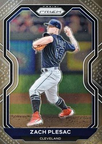 #42 Zach Plesac - Cleveland Indians - 2021 Panini Prizm Baseball