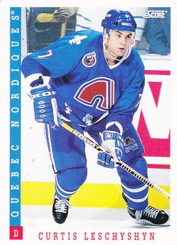 #42 Curtis Leschyshyn - Quebec Nordiques - 1993-94 Score Canadian Hockey