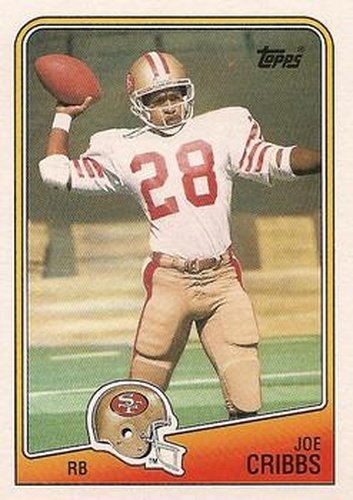 #42 Joe Cribbs - San Francisco 49ers - 1988 Topps Football