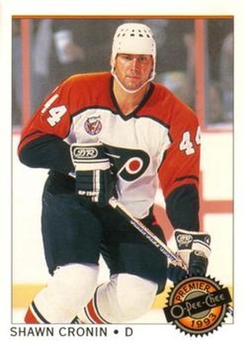 #42 Shawn Cronin - Philadelphia Flyers - 1992-93 O-Pee-Chee Premier Hockey