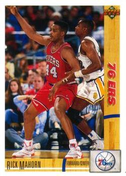 #42 Rick Mahorn - Philadelphia 76ers - 1991-92 Upper Deck Basketball