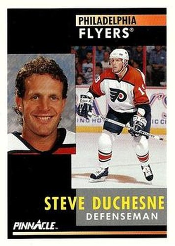 #42 Steve Duchesne - Philadelphia Flyers - 1991-92 Pinnacle Hockey