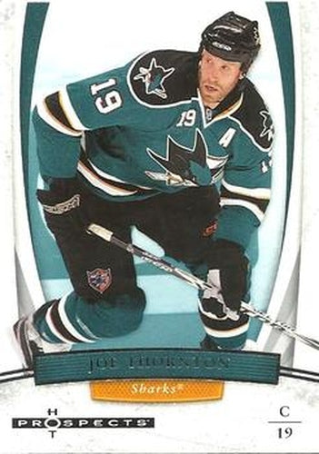 #42 Joe Thornton - San Jose Sharks - 2007-08 Fleer Hot Prospects Hockey
