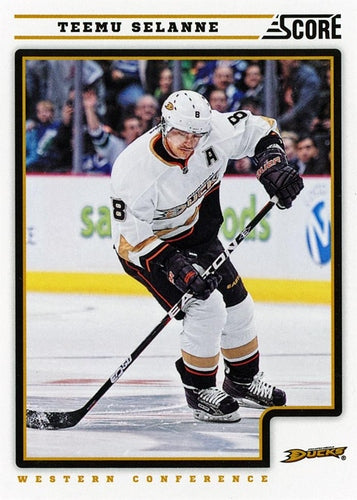 #42 Teemu Selanne - Anaheim Ducks - 2012-13 Score Hockey