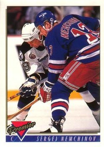 #42 Sergei Nemchinov - New York Rangers - 1993-94 O-Pee-Chee Premier Hockey